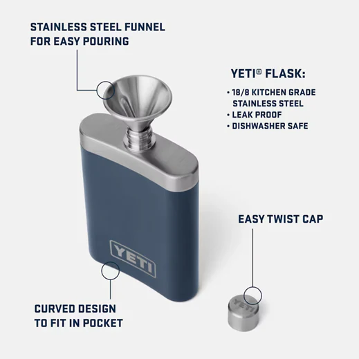 Yeti Flask Navy